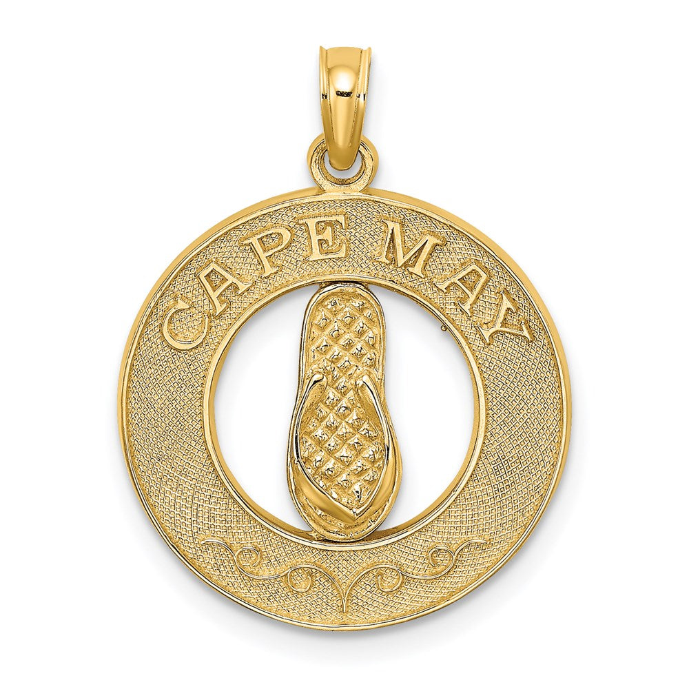 14K Gelbgold CAPE MAY Charm mit Flip-Flop