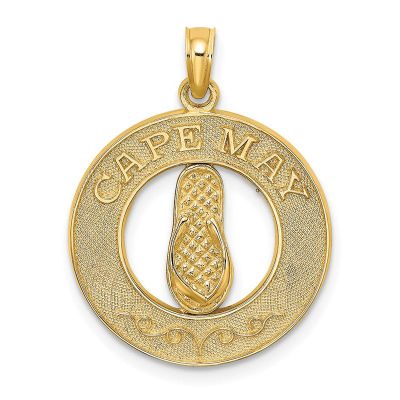 14K Gelbgold CAPE MAY Charm mit Flip-Flop