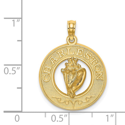 14K Gelbgold CHARLESTON Muschel-Charm