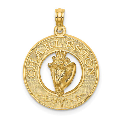 14K Gelbgold CHARLESTON Muschel-Charm