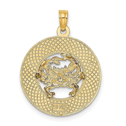 14K Gelbgold ANNAPOLIS MD Krabben-Charm