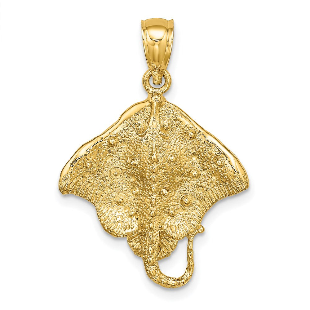 14K Gelbgold Rochen-Charm