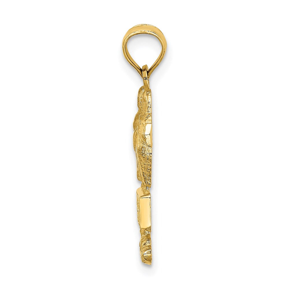 14K Gelbgold MYRTLE BEACH Palme Charm-Anhänger