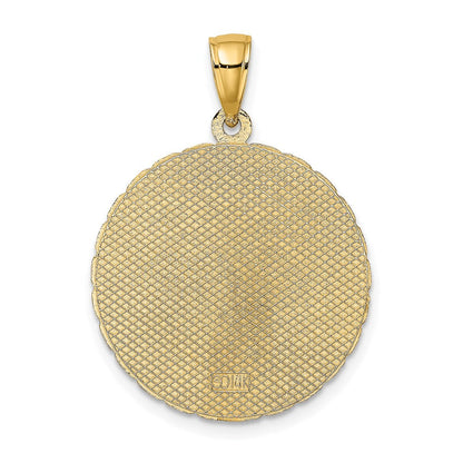 14K Gelbgold JAMAICA- und Palmen-Scheiben-Charm