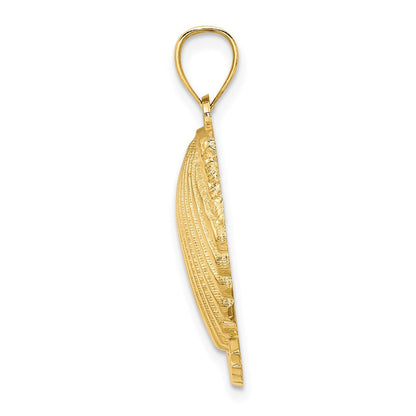 14K Gelbgold JAMAICA Muschelschale-Charm