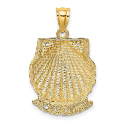 14K Gelbgold JAMAICA Muschelschale-Charm