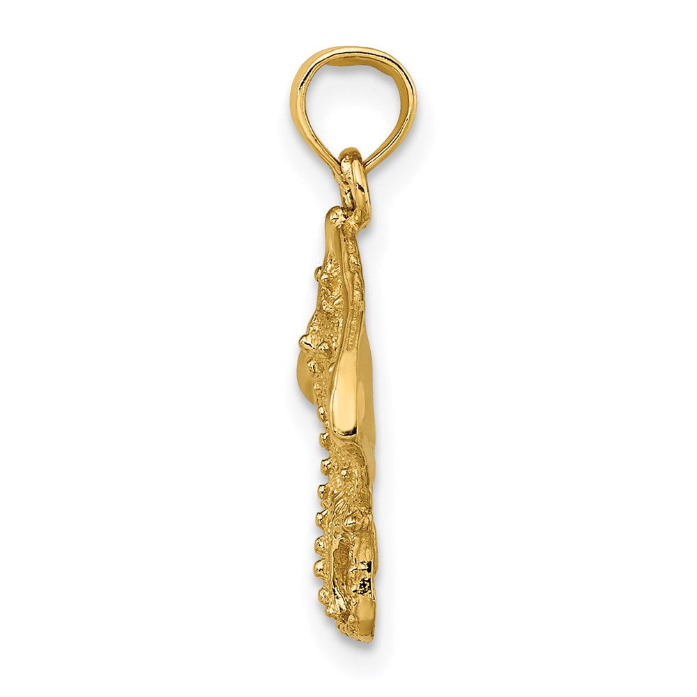 14K Gelbgold Stingray Charm