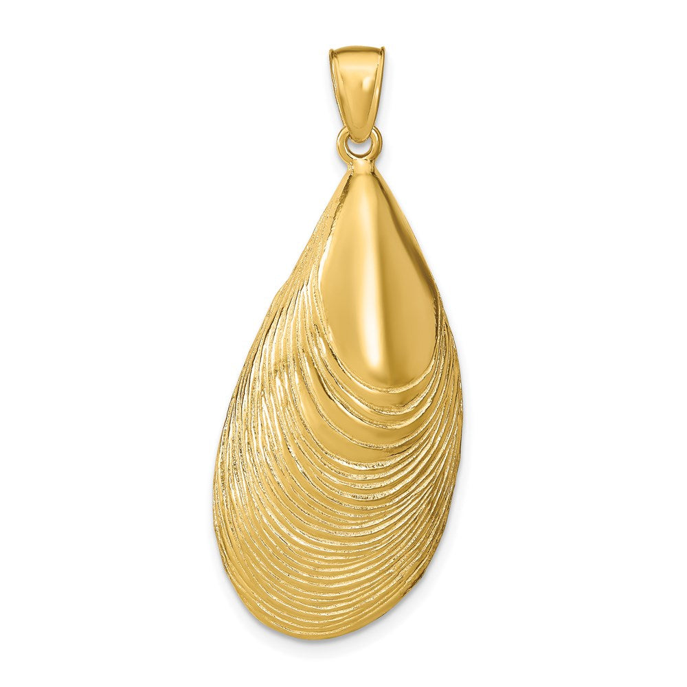 14K Gelbgold Muschelschale Anhänger