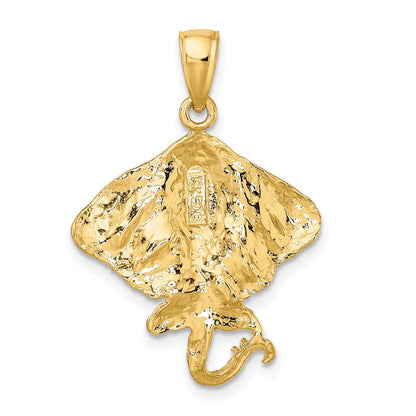 14K Gelbgold Stingray-Charm