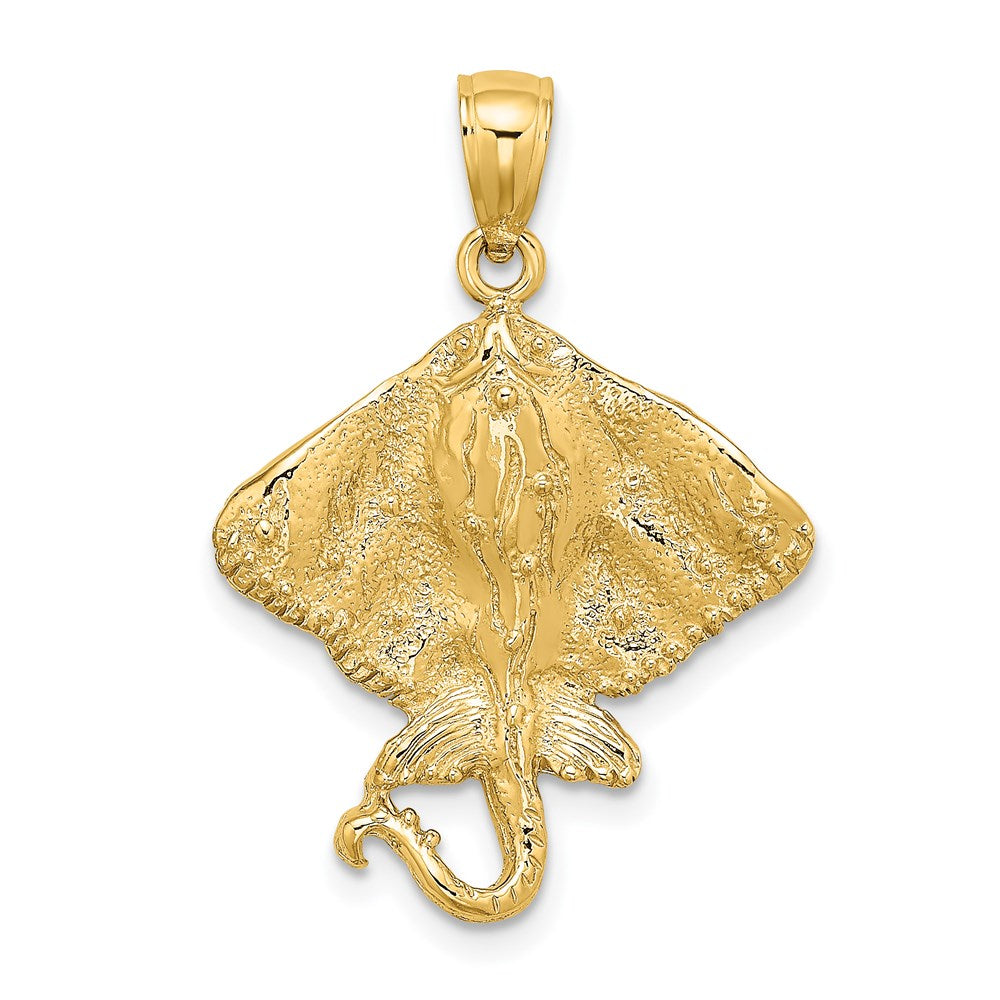 14K Gelbgold Stingray-Charm