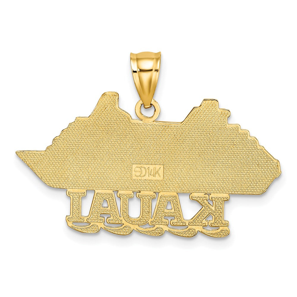 14K Gelbgold Poliert KAUAI Kreuzfahrtschiff Charm