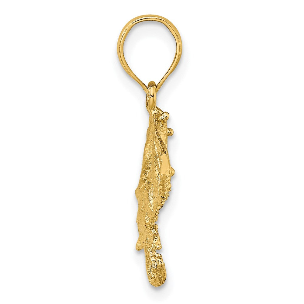 14K Gelbgold Stingray Charm