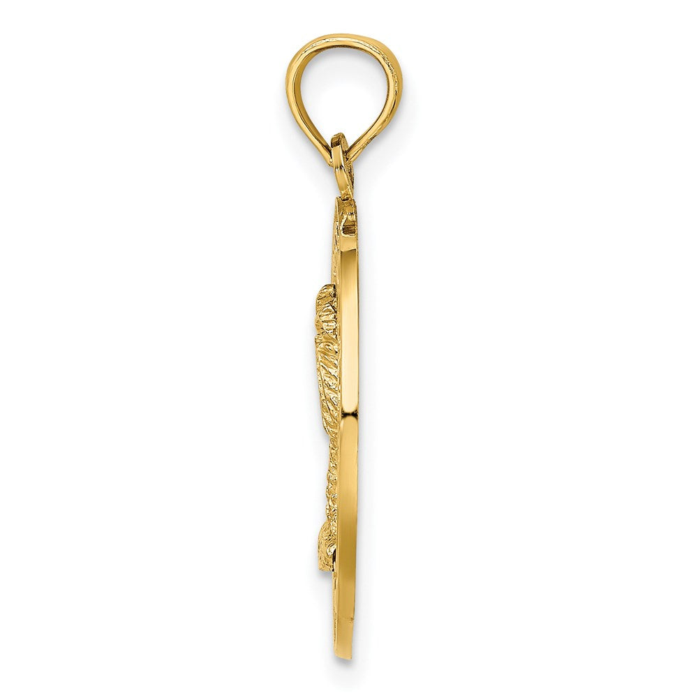 14K Gelbgold PAWLEYS ISLAND Palmenbaum-Charm