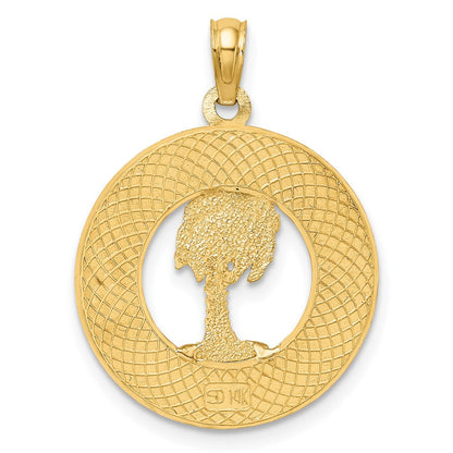14K Gelbgold PAWLEYS ISLAND Palmenbaum-Charm
