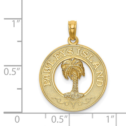 14K Gelbgold PAWLEYS ISLAND Palmenbaum-Charm