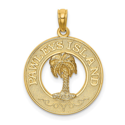 14K Gelbgold PAWLEYS ISLAND Palmenbaum-Charm