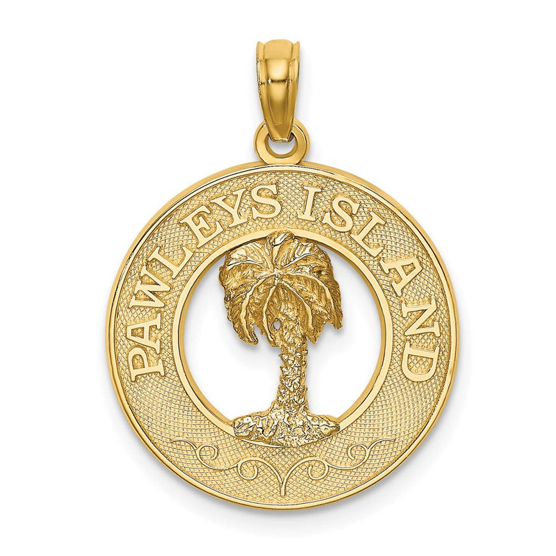 14K Gelbgold PAWLEYS ISLAND Palmenbaum-Charm