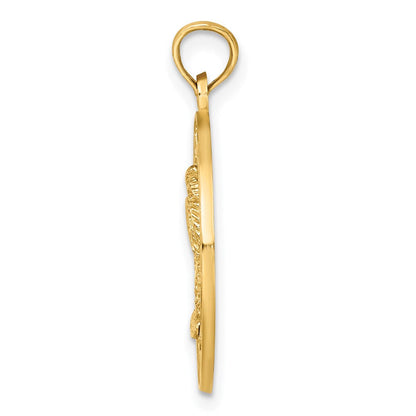 14K Gelbgold CHARLESTON Palme-Charm