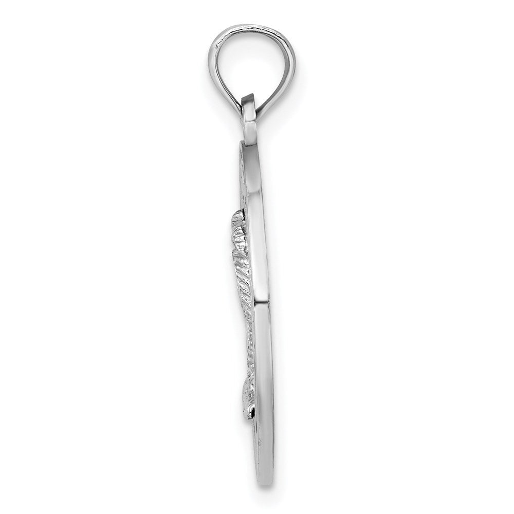 14K Weißgold CHARLESTON Palmenbaum-Charm