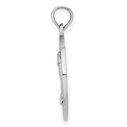 14K Weißgold CHARLESTON Palmenbaum-Charm