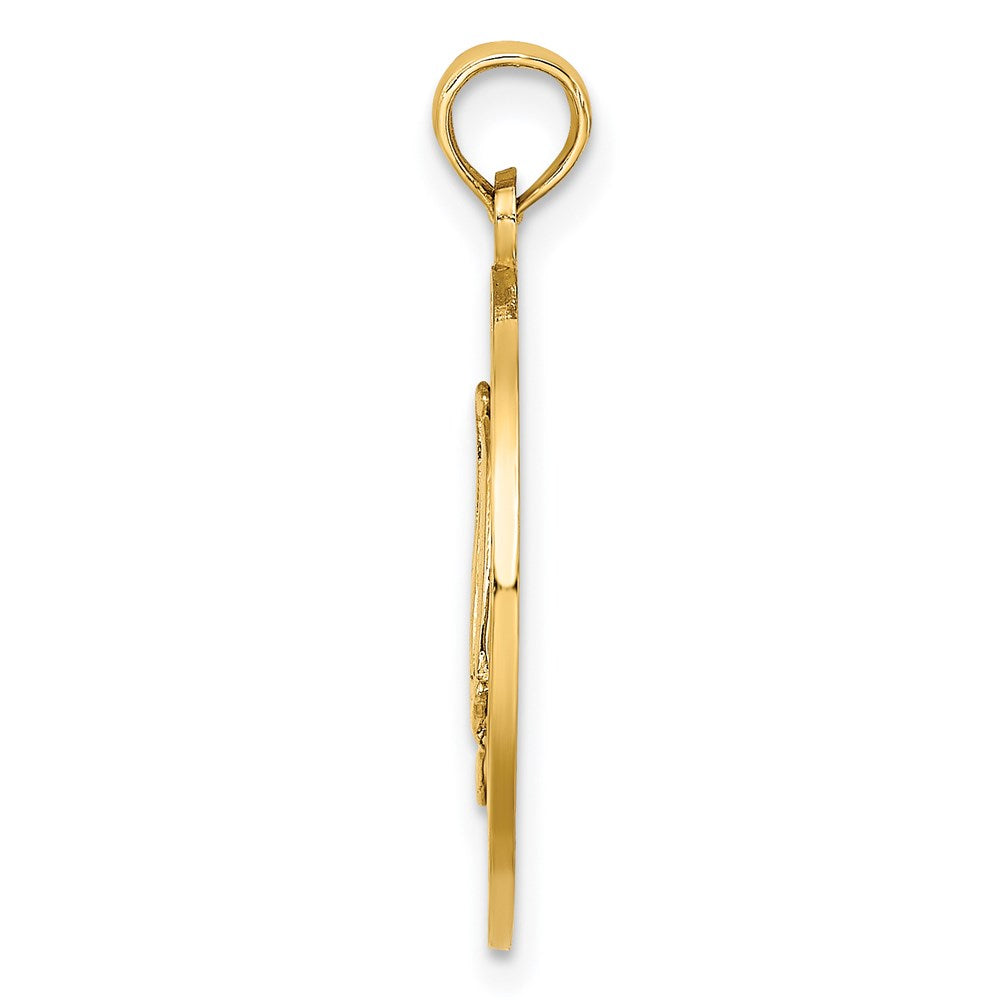 14 Karat Gelbgold JAMAICA mit Segelboot-Kreis-Charm