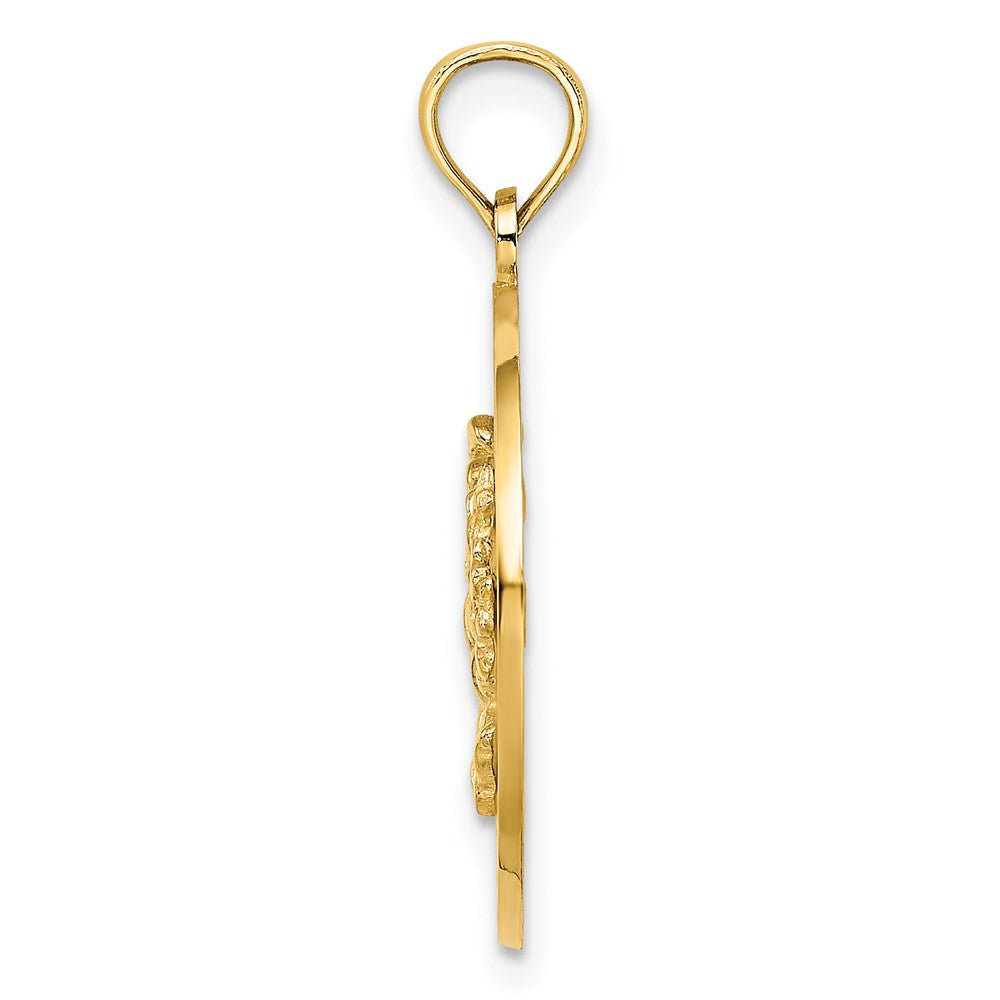 14K Gelbgold JAMAICA mit Krabbe-Kreis-Charm