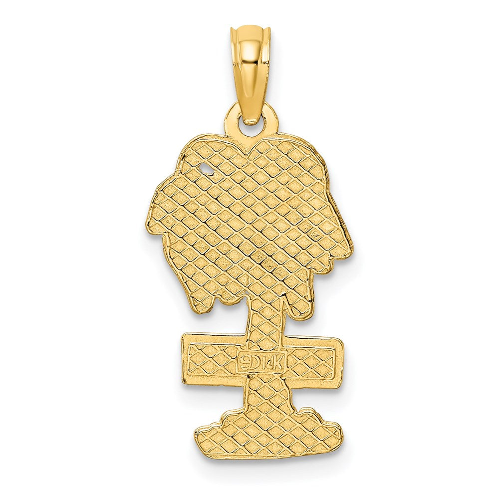 14K Gelbgold NAPLES Palmenbaum-Charm