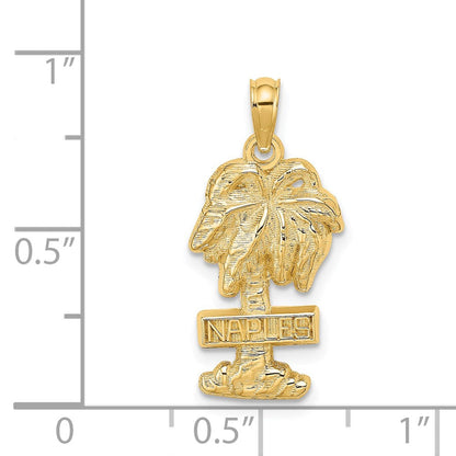 14K Gelbgold NAPLES Palmenbaum-Charm