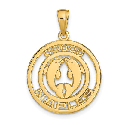 14K Gelbgold NAPLES Dolphins Anhänger