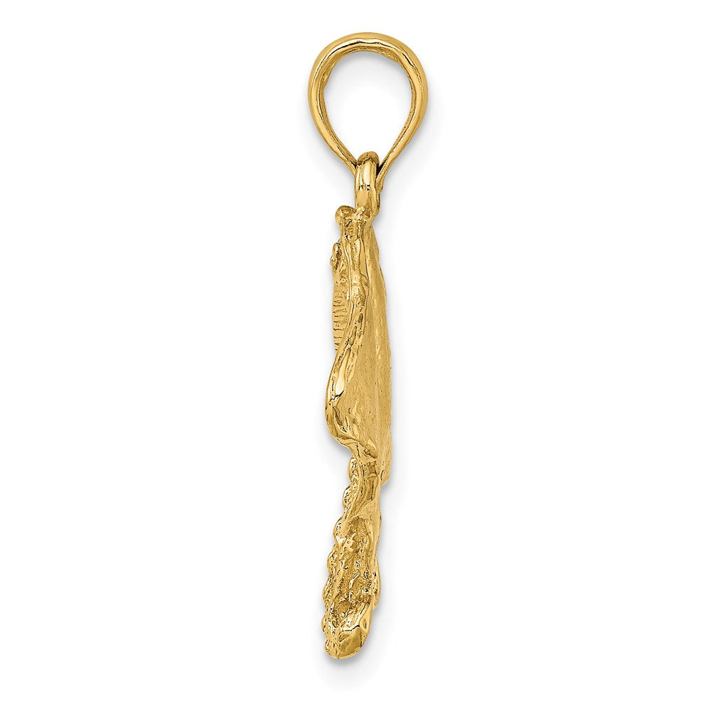 14K Gelbgold Stachelrochen-Charm