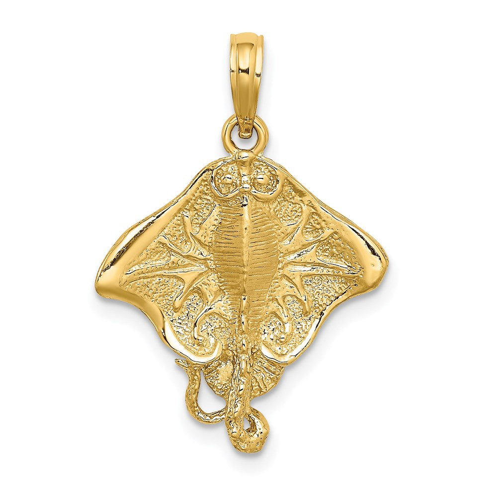 14K Gelbgold Stachelrochen-Charm