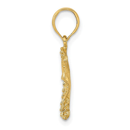14K Gelbgold Stingray Charm