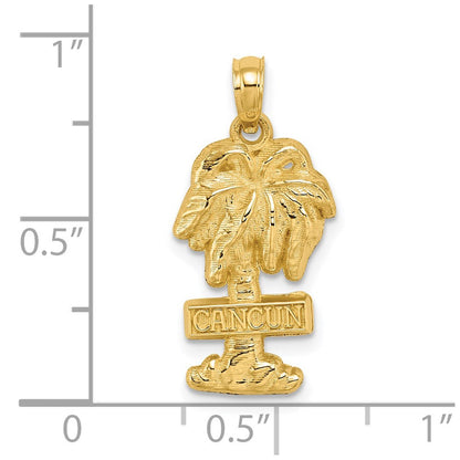 14K Gelbgold CANCUN Palmenbaum-Charm