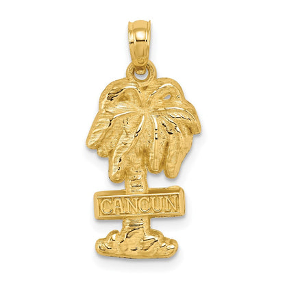 14K Gelbgold CANCUN Palmenbaum-Charm