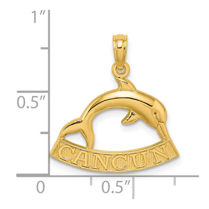 14K Gelbgold CANCUN Delfin-Charm