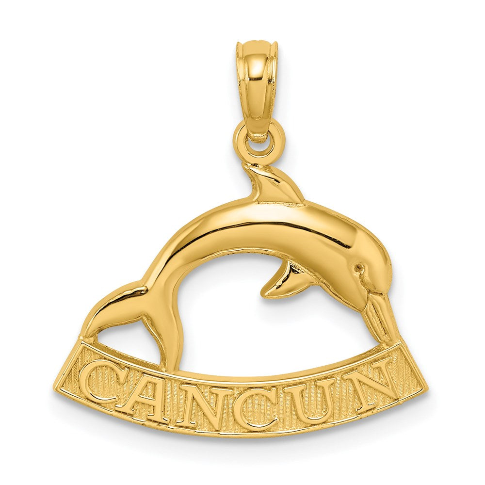 14K Gelbgold CANCUN Delfin-Charm