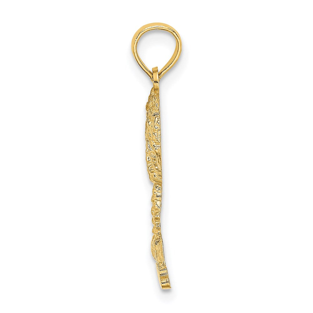 14K Gelbgold Bahamas Palme Baum Charm