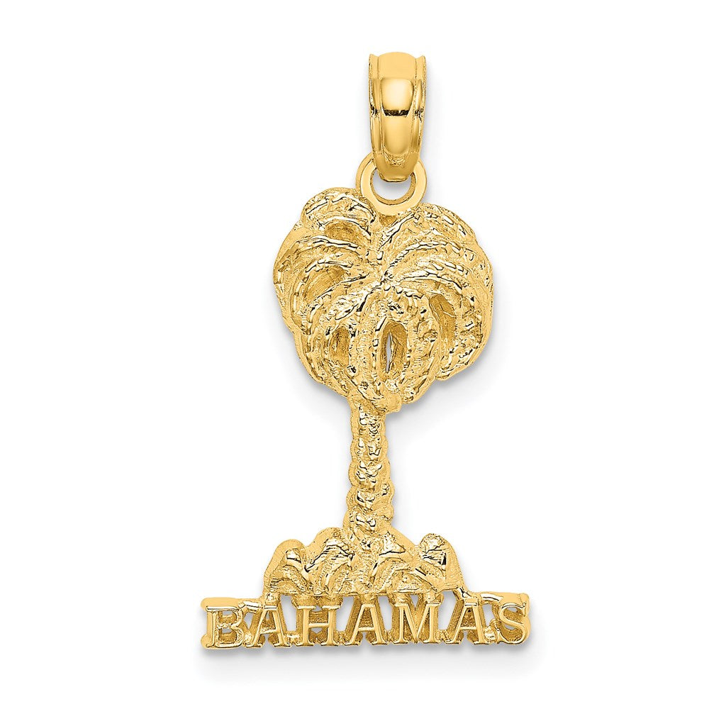 14K Gelbgold Bahamas Palme Baum Charm