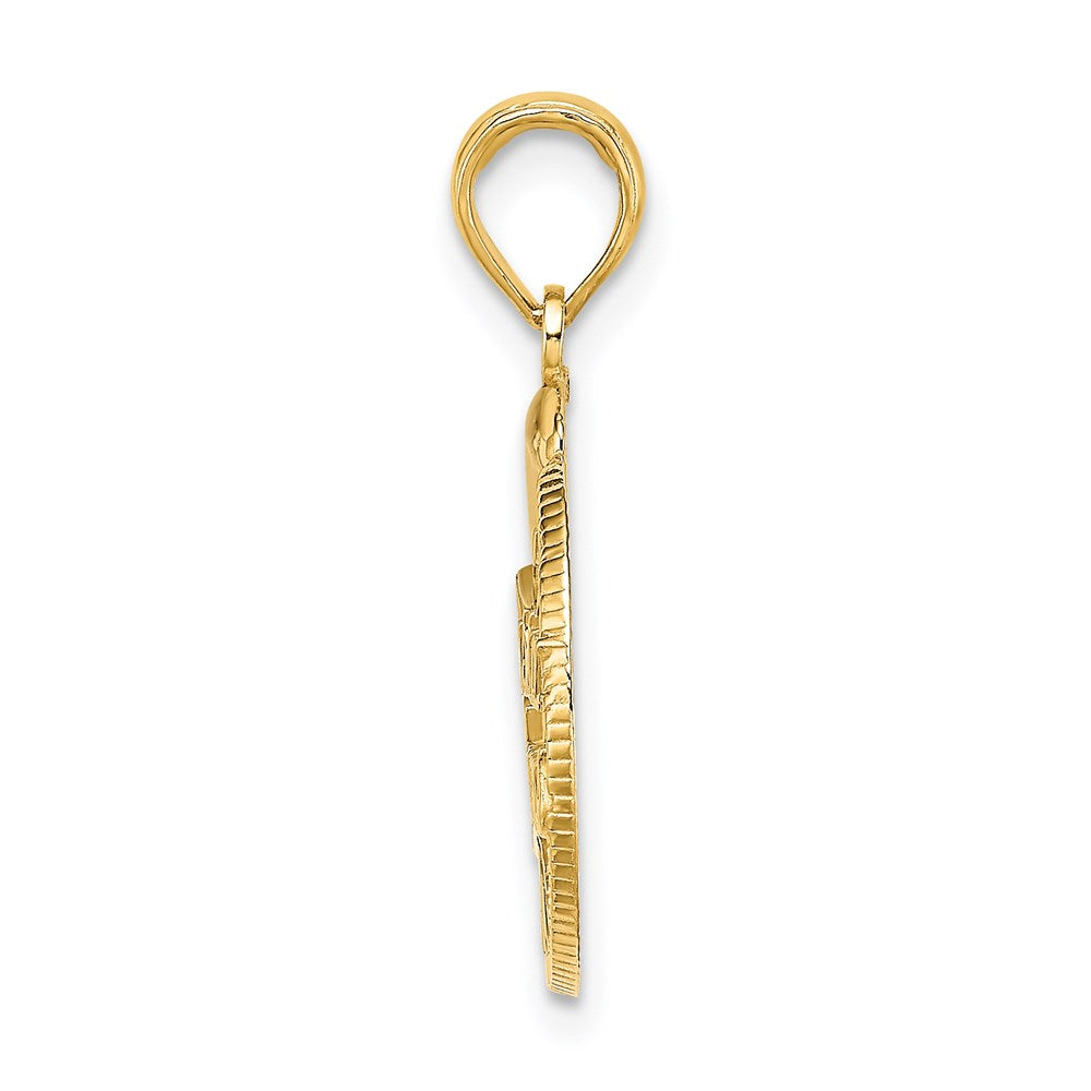 14K Gelbgold Nassau Bahamas Delfin Charm