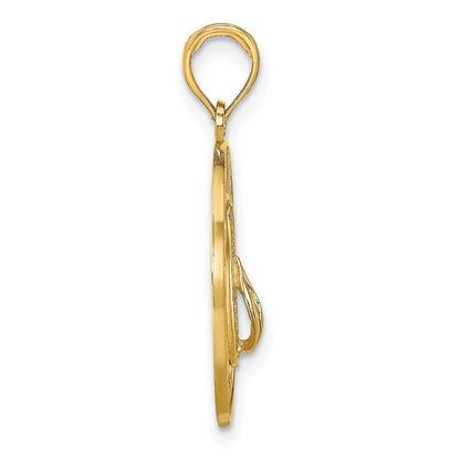 14K Gelbgold KEY WEST Flip-Flop-Anhänger
