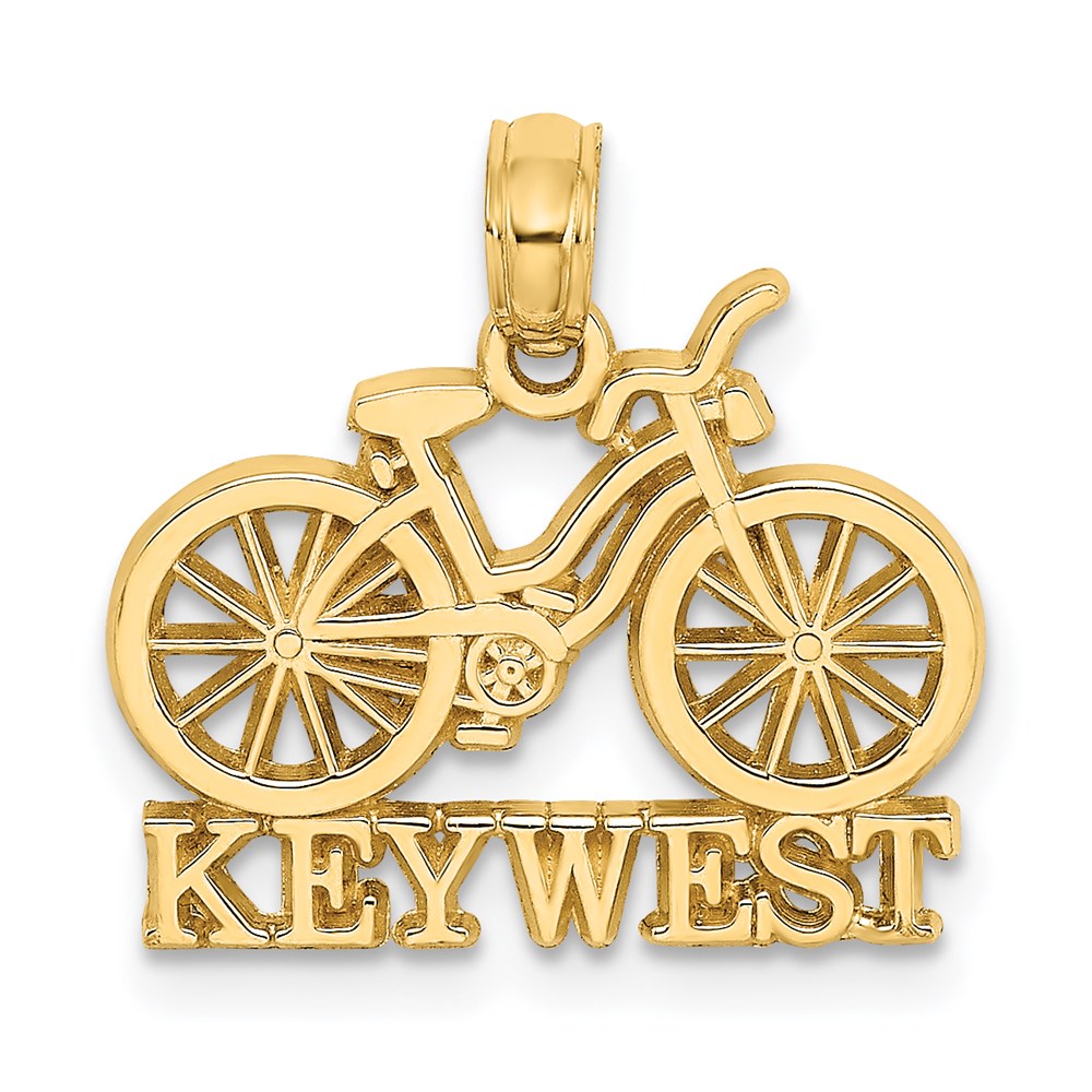 14K Gelbgold Key West Bicycle Charm