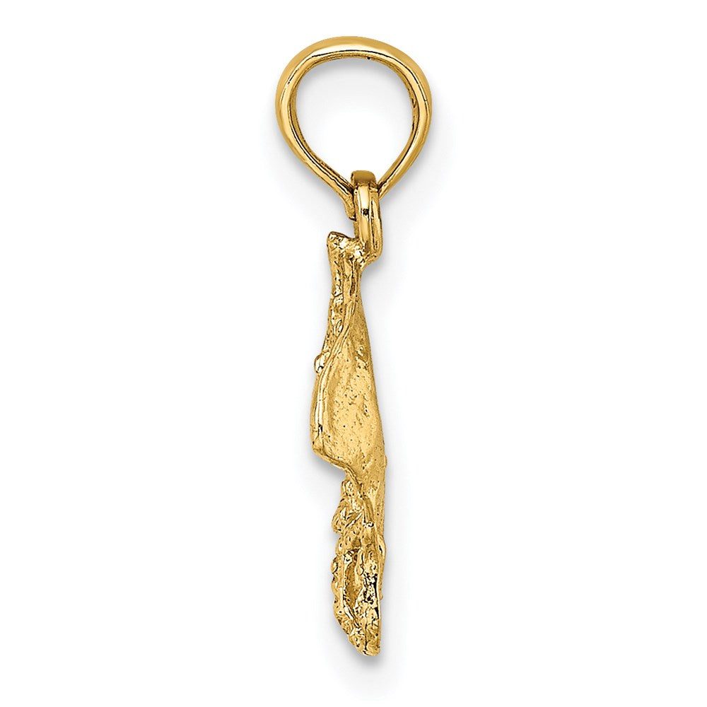 14K Gelbgold Stingray Charm