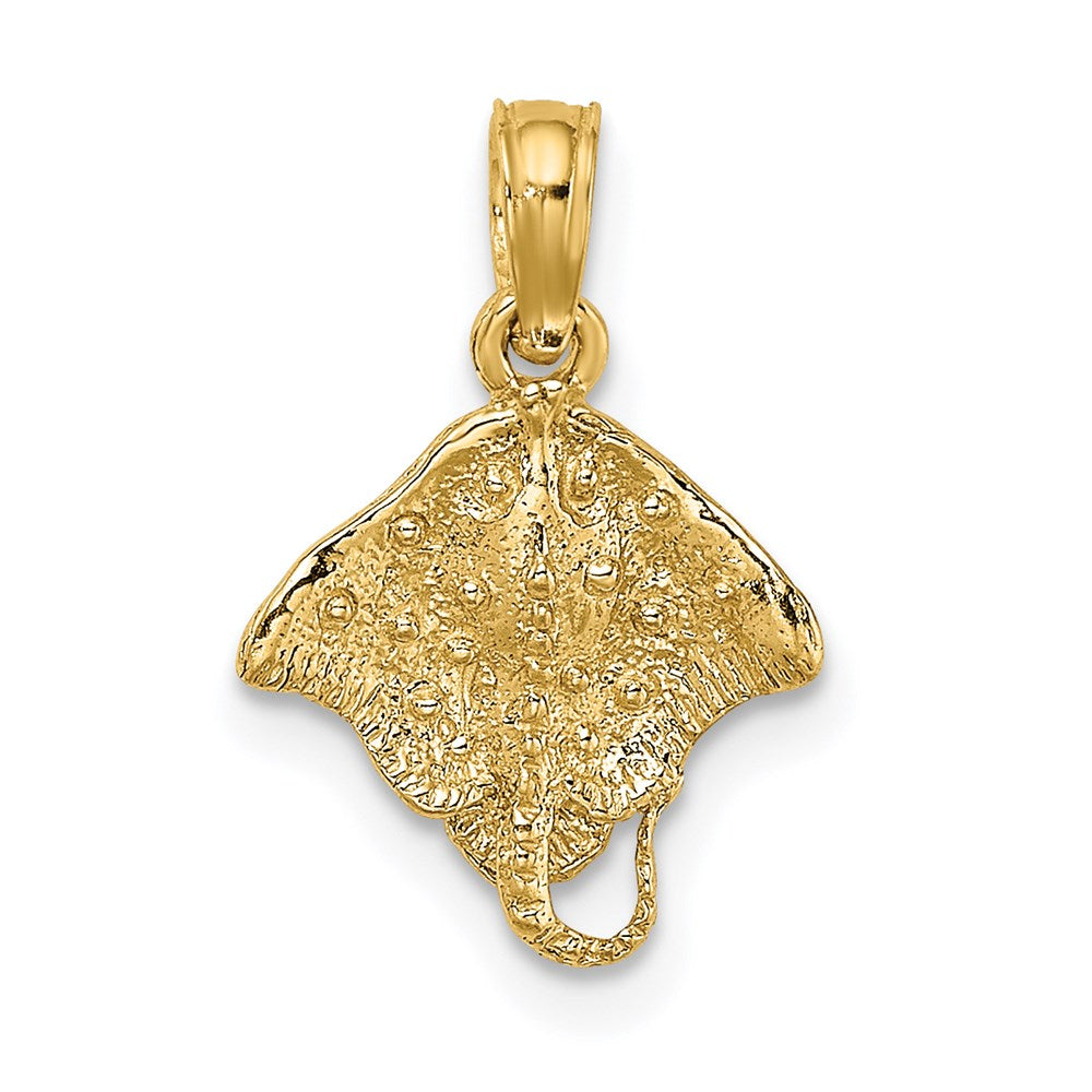 14K Gelbgold Stingray Charm