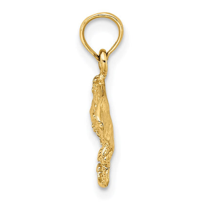 14K Gelbgold Stingray Charm