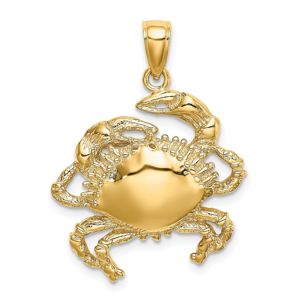 14K Gelbgold Krabben-Charm