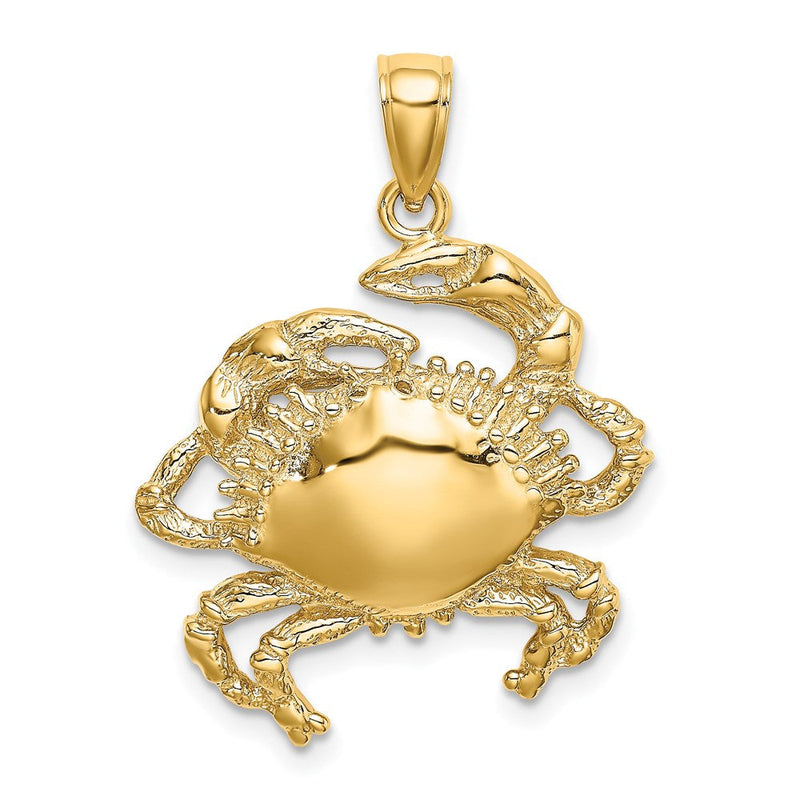 14K Gelbgold Krabben-Charm