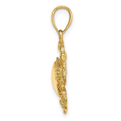 14K Gelbgold Krabben-Charm