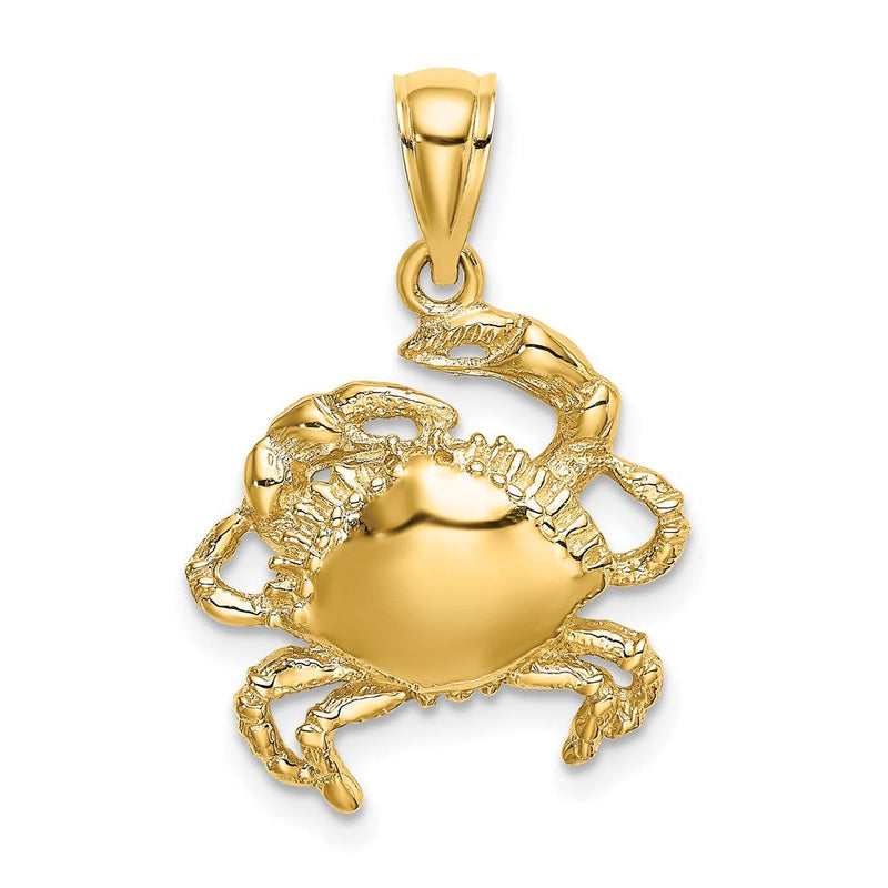 14K Gelbgold Krabben-Charm
