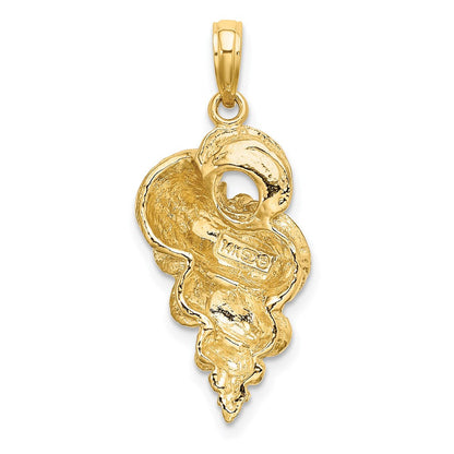 14K Gelbgold Wentletrap-Muschel-Charm