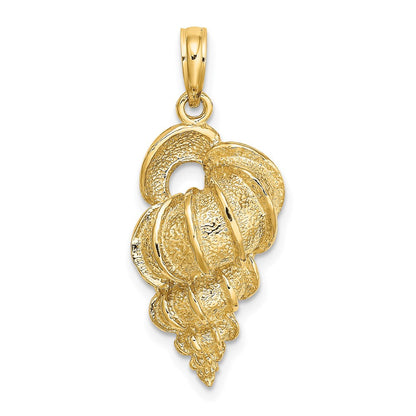14K Gelbgold Wentletrap-Muschel-Charm
